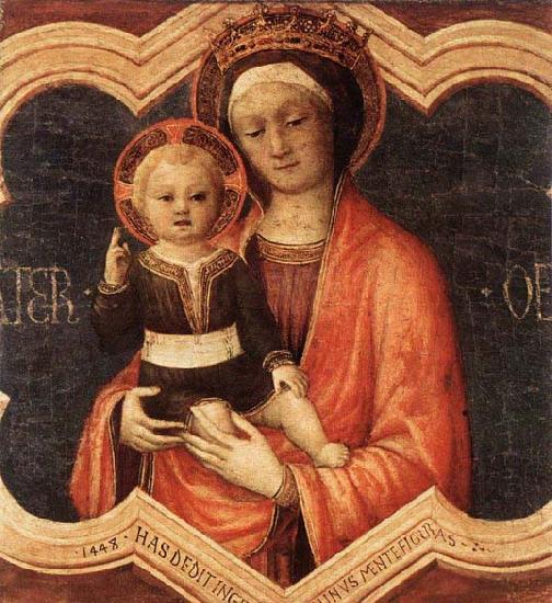 Jacopo Bellini Madonna and Child oil painting image